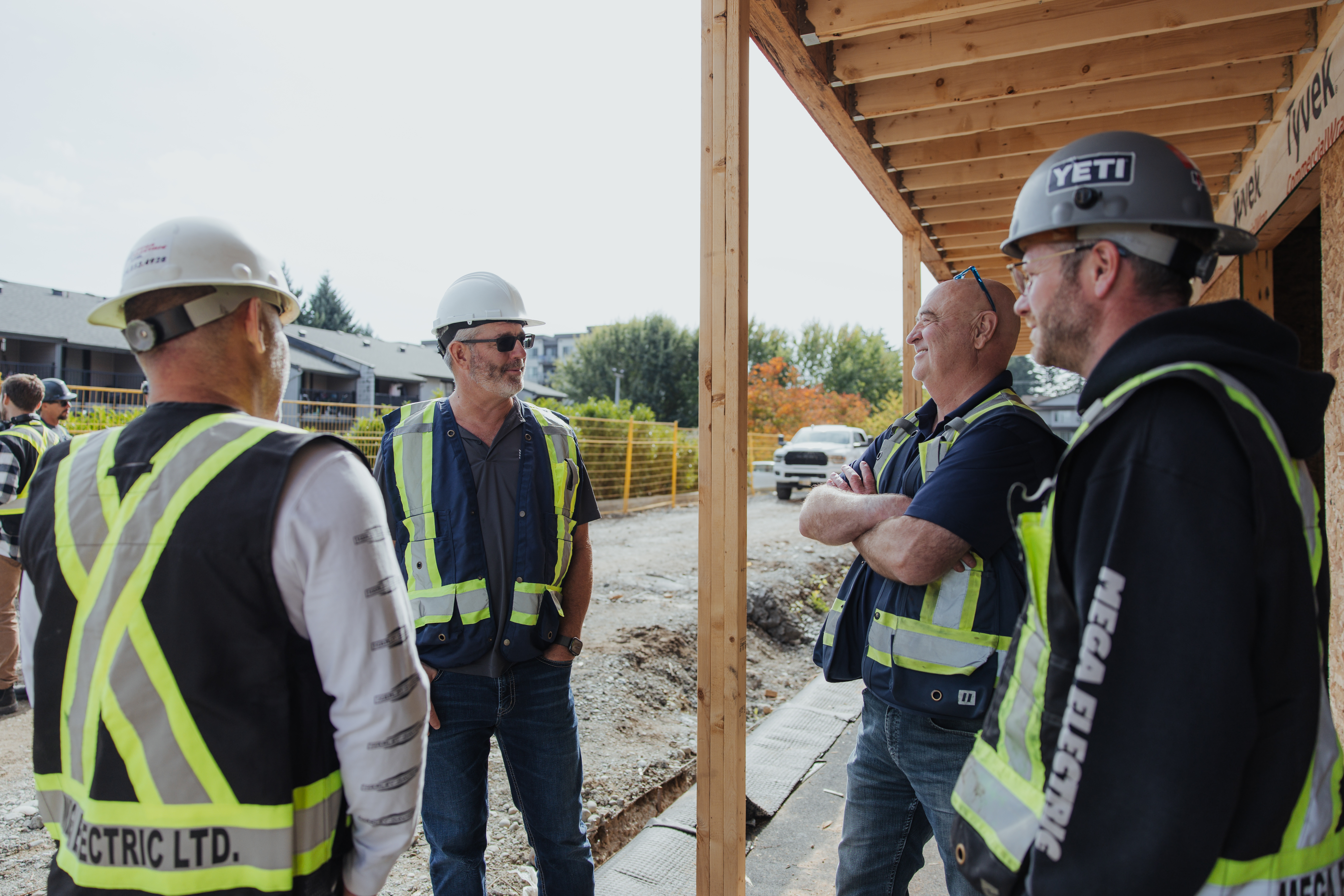 Wiebe team on construction site